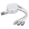Retractable Charging Cables White